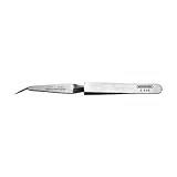 Bernstein Kreuzpinzette 120 mm Form 53c Edelstahl, selbsthaltend | Rostfrei, Antimagnetisch, Säurebeständig & Reflektionsfrei | Für Elektronik & Feinmechanik