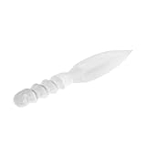 NKlaus Selenit Athame 23,5cm – Energie-Dolch aus Naturstein zur Energiearbeit, Chakra-Balance, Ritual, Meditation & Reinigung, glatt poliert