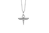 TALISMAN JEWELLERY Silberanhänger - Isis-Göttin mit Flügeln (25 mm x 26 mm), 25 MM x 26 MM, Sterling-Silber, Nicht zutreffend.