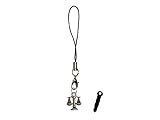 Miniblings Waage Handyanhänger Anhänger Handy Sternzeichen Justiz Jura silber- Handmade Modeschmuck I Anhänger Handyschmuck Schlüsselanhänger