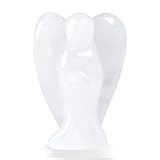 XIANNVXI Bergkristall Stein Schutzengel Kristalle Engel Figur Heilung Kristall Edelsteine Poliert Steine Statue Reiki Angel Figur Schutzengel Geschenk
