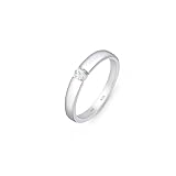 Amberta Damen Hochzeit Ringe aus 925 Sterlingsilber | Solitär Verlobungsring | Verlobungsring Damen Solitär | Zirkonia Ring Silber 925: Solitär VerlobungsringRing Grösse 64