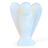 XIANNVXI 38mm Opal Kristalle Engel Figur Heilung Kristalle Edelsteine Poliert Steine Statue Reiki Schutzengel Angel Geschenke