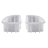 Augnongly 2 STÜCK BuchstüTzen Harz Formen, BüCher Organisieren Silikon Epoxid Harz Formen für BüCher, Desktop Organizer, BüRo Haus Dekoration