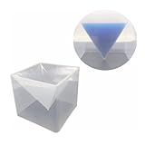Große Pyramide Silikon Form für Harz Handwerk, DIY Schmuck Herstellung, 15cm/6', transparent mit Skala