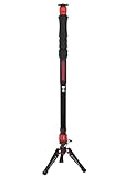 IFOOTAGE Cobra 3 A150S Strike Einbeinstativ,Kamera-Einbeinstativ,Innovatives Pedaldesign,Geeignet für Spiegelreflexkameras und Camcorder(150cm)