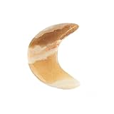 NKlaus Marokkanischer Onyx & Aragonit Mond 6x4,5cm – Handgefertigter Onyx und Aragonit Mond, perfekt für Heilsteine, Meditation und spirituelle Deko, ideal für harmonisierende Energiearbeit 16419