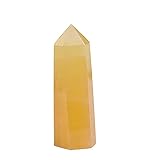 Natürliche Kristallspitze Orange Gelb Jade Obelisk Quarz Zauberstab Ornament Für Wohnkultur Energie Erz Mineral Handwerk Geschenk-zufällige Lieferung_61-70mm