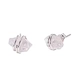 925 Sterling Silber Ohrstecker, Natürlicher Herkimer Diamant Handgefertigte Frauen Schmuck RSSE747, Stein, Herkimer Diamond