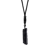 Schwarzer Turmalin Kette,Heilsteine,Turmalin Stein Echt,Anhänger,Heilsteine,Schwarzer Heilstein,Obsidian,mit Schwarz Baumwollband,Natürlich Gewachsener Kristall,Geschenk für Männer und Frauen