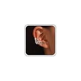 Cybche Vintage Kristall Flügel Ohr Manschette Ohrringe Cz Flügel Manschette Wrap Ohrringe Silber Strass Knorpel Ohrringe Hohlen Engel Flügel Clip Ohrringe Nicht Durchbohrt Clip Auf Ohrringe Schmuck