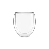 Feelino 1X Teetasse Aus Glas Doppelwandig, Teegläser, 400Ml Doppelwandige Teegläser, Teeglas Spülmaschinenfest, Thermo-Teegläser, Tee Gläser Mit Schwebeeffekt