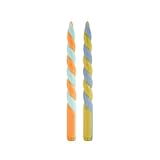 REMEMBER Stabkerzen 3er Set 'Helsinki' 26cm hoch aus veganem Stearinwachs