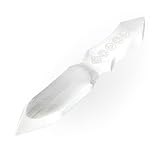 NKlaus Selenit Athame 26 cm mit Chakra Gravur – Energiemesser für Reiki, Meditation & Rituale, handgefertigt & kraftvoll für spirituelle Heilung