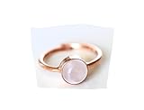 Ring Rosenquarz rosegold SterlingSilber Edelsteinring Geburtsstein