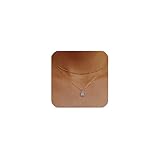 APMGONT Kette Damen Geburtsstein Kette Gold Damen Layered Kette mit Rechteck Anhänger Geburtsstein Anhänger Halskette für Frauen Mädchen Schmuck Geschenke (März-Aquamarin)