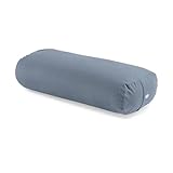 Lotuscrafts® Bolster Yoga Nackenrolle für Yin Yoga, 100% Kapok Füllung, Bezug aus Baumwolle waschbar, Kissen für Restorative Übungen