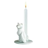 Dottir Nordic Design - Kerzenhalter - Kerzenleuchter - Geburtstagsgeschichten Fuchs - Porzellan - Ø7 x H7,7 cm