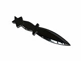 vuagmiv Obsidian Athame Dolch, Wicca Ritualwerkzeug, schwarzer Edelstein, Pentagramm, Wicca-Zubehör und Werkzeuge für Altar (Nicht geschärft)