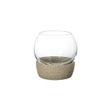 like. by Villeroy & Boch – Perlemor Teelichthalter Beige, Kerzenhalter, Deko, Windlichter, Wohnaccessoires, Kristallglas, Beton
