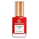 La Provençale Maquillage Le Vernis Solaire Nagellack, langer Halt, angereichert mit Bio-Olivenöl AOP Provence, glänzendes Finish, Farbton Ramatuellrot (404)