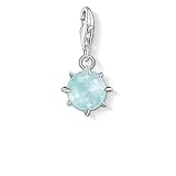 Thomas Sabo Damen-Charm-Anhänger Geburtsstein März 925 Sterlingsilber