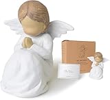 Loyzcy Schutzengel, Taufgeschenke für Mädchen, Engel Figur Deko, Guardian Angel, Schutzengel Geschenk Taufe, Firmung Geschenke Mädchen für Thanksgiving, Weihnachten, Ornament