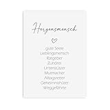 Nastami Postkarte SYNONYME (Herzensmensch)