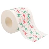 TOYANDONA Weihnachtliches Toilettenpapier Rolle mit Cartoon Aufdruck Modisches Weihnachtsdeko Papierrolle für Party und Geschenk
