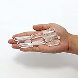 Namzi 10 Packungen mit natürlichen, polierten und liegenden brasilianischen Quarzkristallen, Heilsteinen und Heilsteinen für Wicca, Reiki, Heilenergie, Chakra-Steine
