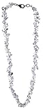 Budawi® Bergkristall Kette Halskette Splitter 45 cm Karabinerverschluss, Bergkristallkette
