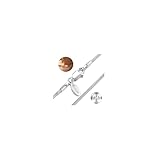 LOLIAS Silberkette Damen 925 Ohne Anhänger 925 Schlangen Halsketten 1,5MM Lange Kette Silber 925 Choker Kette for Damen Herren Glitzernde Schmuck Geschenke 50CM