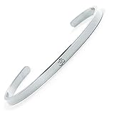 BERGERLIN Om Armband – Goa Armband aus Edelstahl in Silber