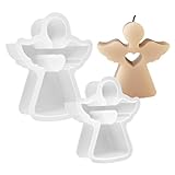 BigKego 2 Stück Engel Gießformen Silikon 3D Engel Kerzenform DIY Silikonform für Kerzenherstellung Engel Figuren Handwerk Ornamente