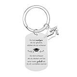UTEFIF Abitur ABI Geschenk - Schlüsselanhänger Mutmacher Aufmunterung, Freundschaft Geschenkideen Abschiedsgeschenk für Beste Freundin, Studenten, Bruder