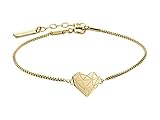 Liebeskind Berlin Damen Armband Herz Edelstahl Silber 20 cm (gold)