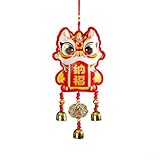 Frühlingsfest 2025 Deko Windspiel Anhänger mit Schlangenmotiv für Wohnzimmer (1)