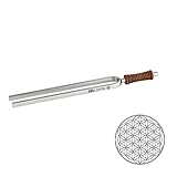 Sonic Energy Stimmgabel Blume des Lebens – 128 Hz / C3 – Für Meditation, Therapie, Zuhause – Inkl. Baumwolltasche (TF-FOL)