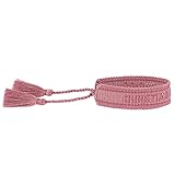 liuduo Armband Damen Freundschaftsarmband Stoffarmband Gemischte Farben Gewebt-A175