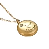 PAMTIER Damen Sternzeichen Halskette mit Zirkonia aus Edelstahl Runde Horoskop Anhänger Kette Gold Skorpion