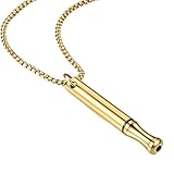 AJUNLKVDR 1 Stück Rauchentwöhnung Hilfsmittel,Rauchfrei Hilfsmittel,Rauchfrei Halskette Kette,Original Rauchen Aufhören,Baliverné Entwöhnung Panikattacken,Rauchentwöhnungskette (Gold) (Gold)