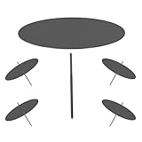 Adventskranz Kerzenhalter, 8cm Schwarz Adventskerzenhalter Metall Kerzenleuchter 4 Stück, für Adventskranz Weihnachten Kerzenteller Mit Dorn