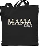 Baumwolltasche - Mutti Mama Mom Geschenk zum Muttertag - Unisize - Schwarz - bag geschenke für seine mutter mutterzagsgeschenke est beutel personalisierte tasche stofftasche beste