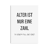 Nastami Geburtstagskarte lustige Karte Geburtstag Geschenk Freunde (Alter ist nur eine Zahl)