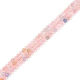Natürlicher Morganit, Beryll, Aquamarin, 4 mm, facettierte, runde Perlen, lose Perlen, 40,6 cm, für Schmuckherstellung