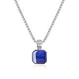 COAI Lapislazuli Halskette mit Boxkette für Herren 50cm