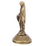 Garneck Marienstatue Aus Messing Heimdekoration Der Heiligen Mutter Figur Für Tischplatte Klassische Religiöse Skulptur Dekor Für Zuhause Auto Büro Und Sammlerstück