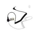 UAYESOK Ohrhörer Schallschlauch Funkgerät 3,5mm, 1 Pin Höre Nur zu In-Ear Kopfhörer Headset Hörschlauch Polizei für Security Motorola Kenwood Vertex Yaesu Funk Lautsprecher Mikrofon
