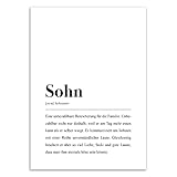 Sohn Poster DIN A4: Sohn Definition