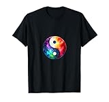 Yin Yang Qigong | Regenbogen Galaxie Yin Yang Symbol T-Shirt